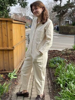 HORSES ATELIER Jumpsuit in cream canvas